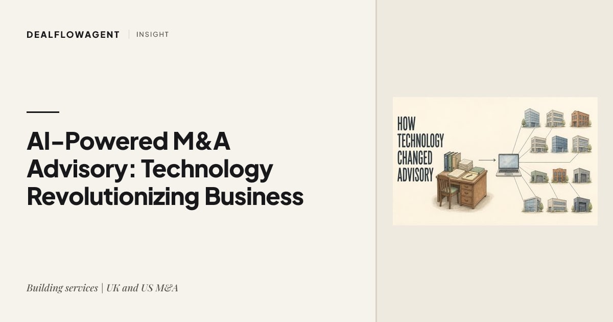 AI-Powered M&A Advisory: How Technology is Revolutionizing Business Sales in 2025