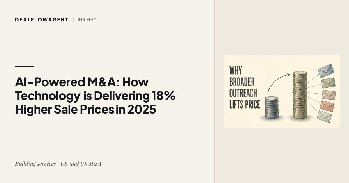 AI-Powered M&A: How Technology is Delivering 18% Higher Sale Prices in 2025