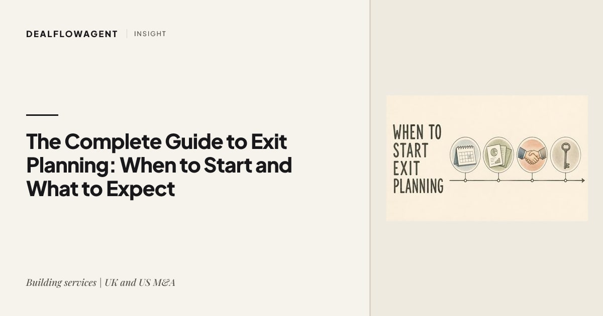 The Complete Guide to Exit Planning: When to Start and What to Expect