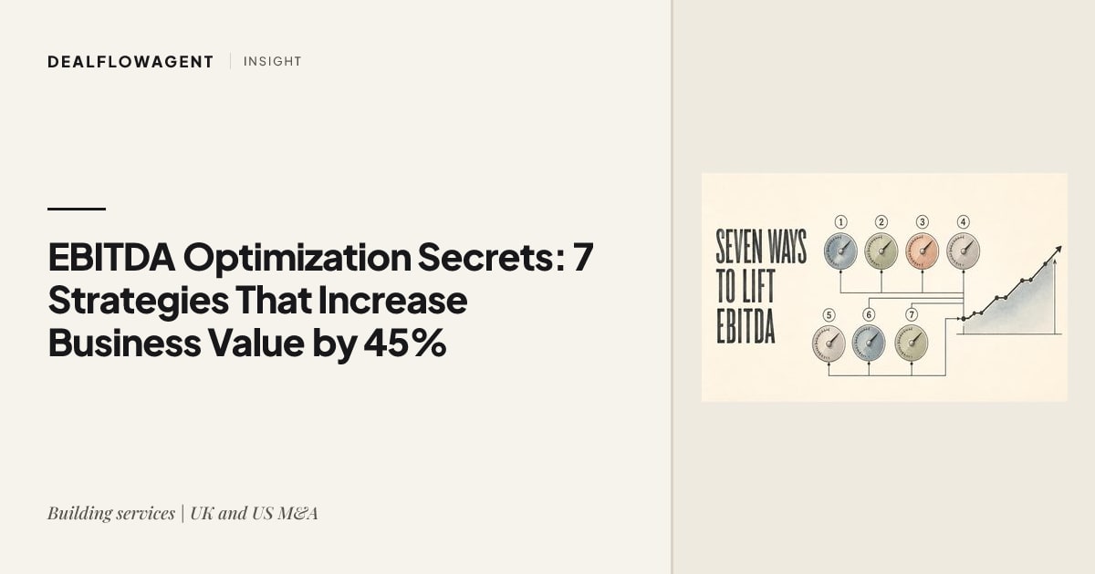 EBITDA Optimization Secrets: 7 Strategies That Increase Business Value by 45%
