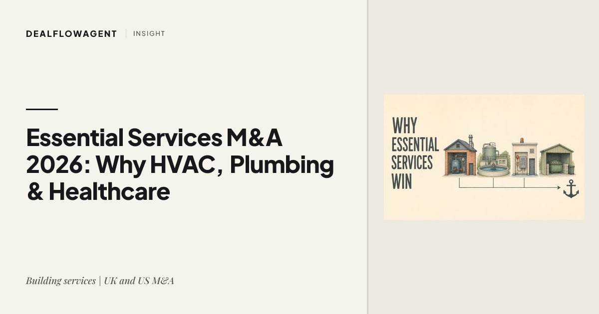 The New Kingmakers: Why Essential Services M&A is Dominating the 2026 Investment Landscape