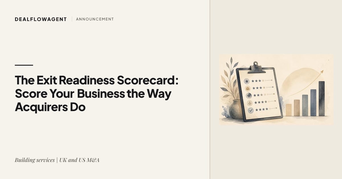 The Exit Readiness Scorecard is live announcement cover