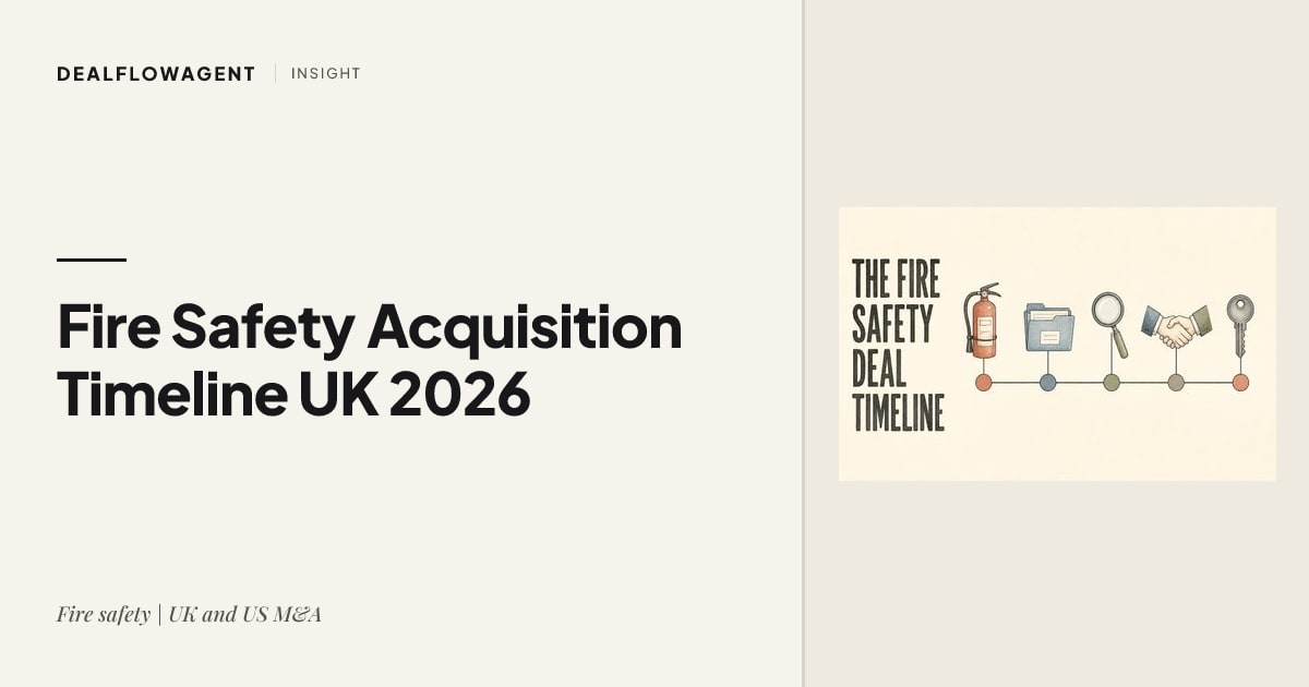 Fire Safety Acquisition Timeline UK 2026
