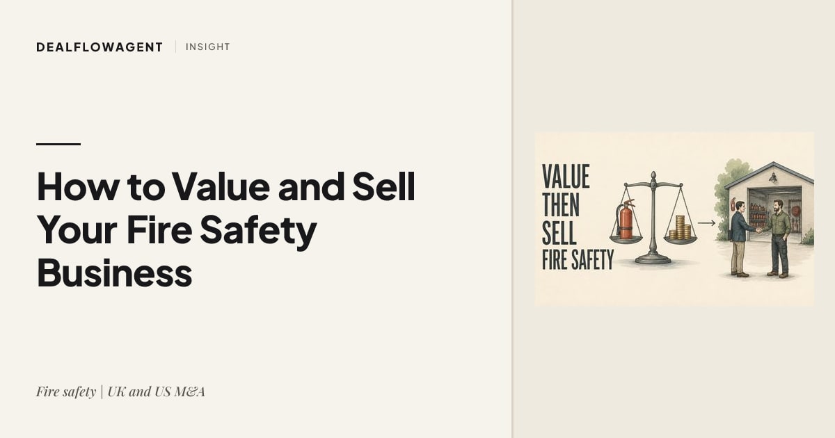 How to Value and Sell Your Fire Safety Business