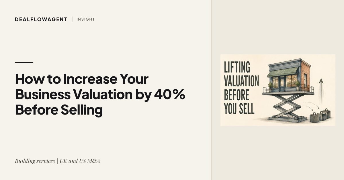 How to Increase Your Business Valuation by 40% Before Selling