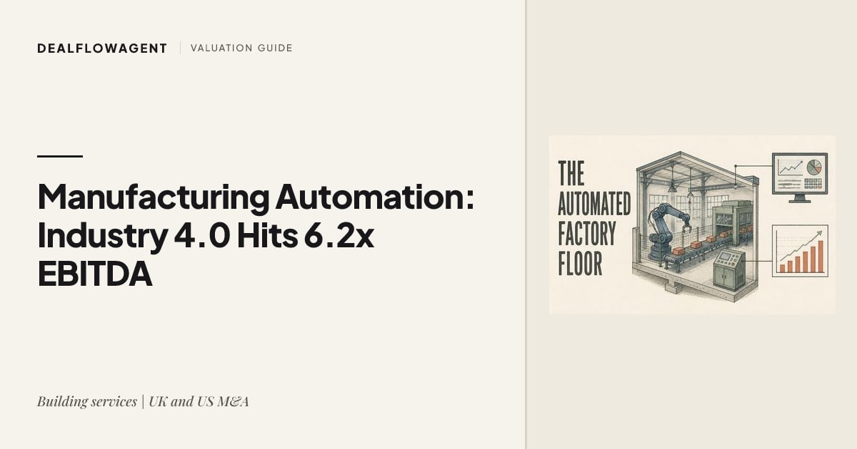 Manufacturing Automation Revolution: How Industry 4.0 Drives 6.2x EBITDA Multiples