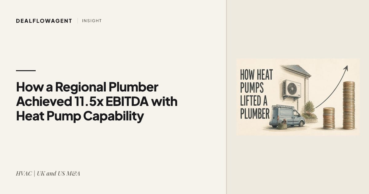 How a Regional Plumber Achieved 11.5x EBITDA with Heat Pump Capability