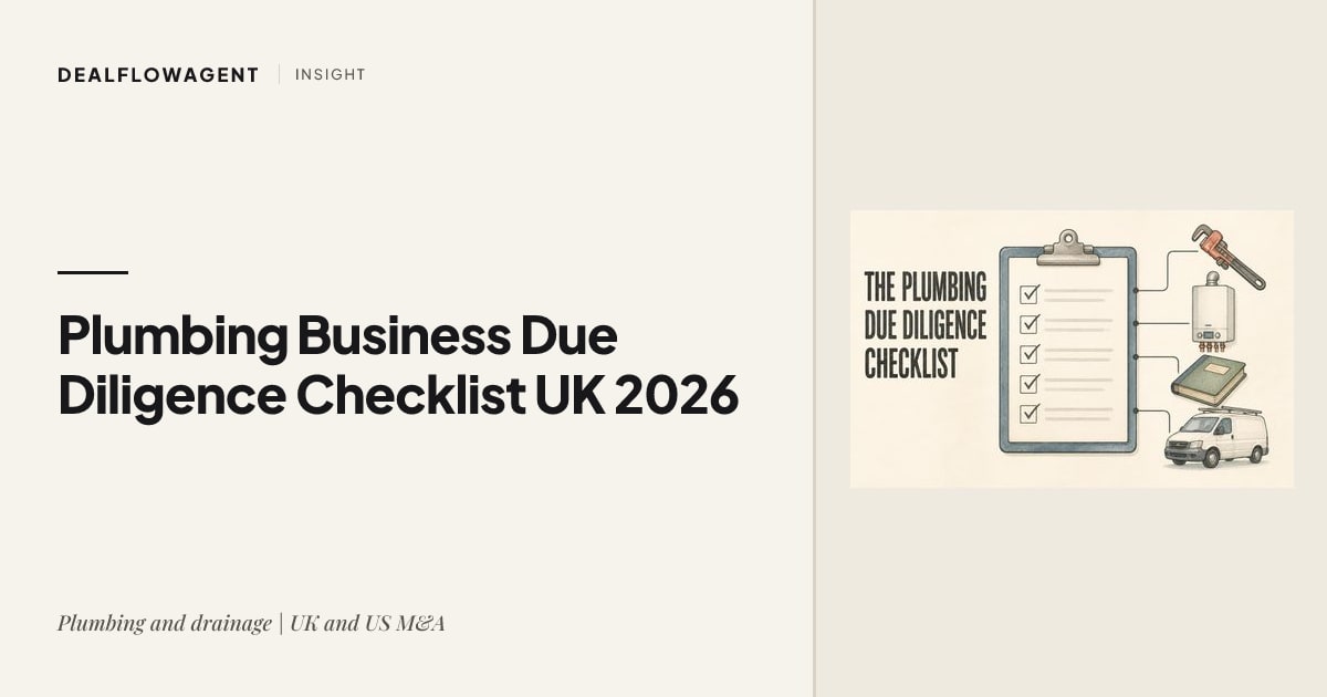 Plumbing Business Due Diligence Checklist UK 2026