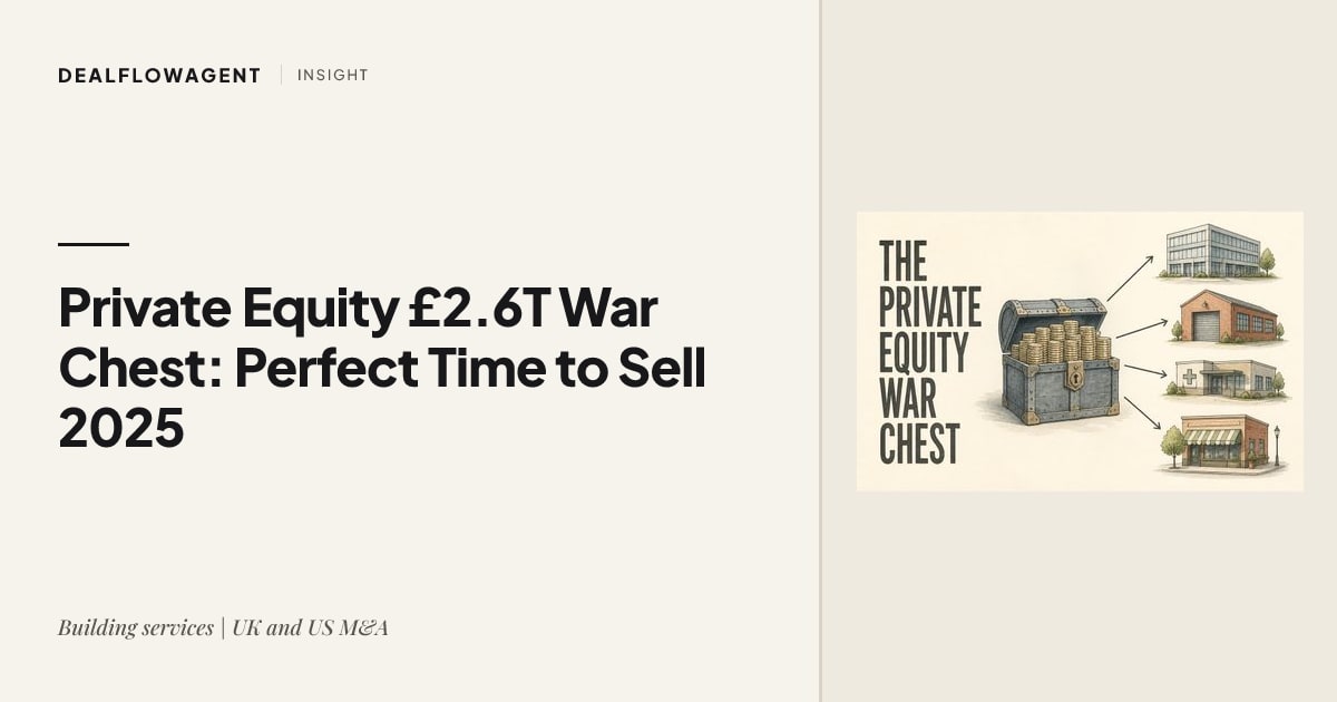 Private Equity's £2.6 Trillion War Chest: Why 2025 is the Perfect Time to Sell Your Business