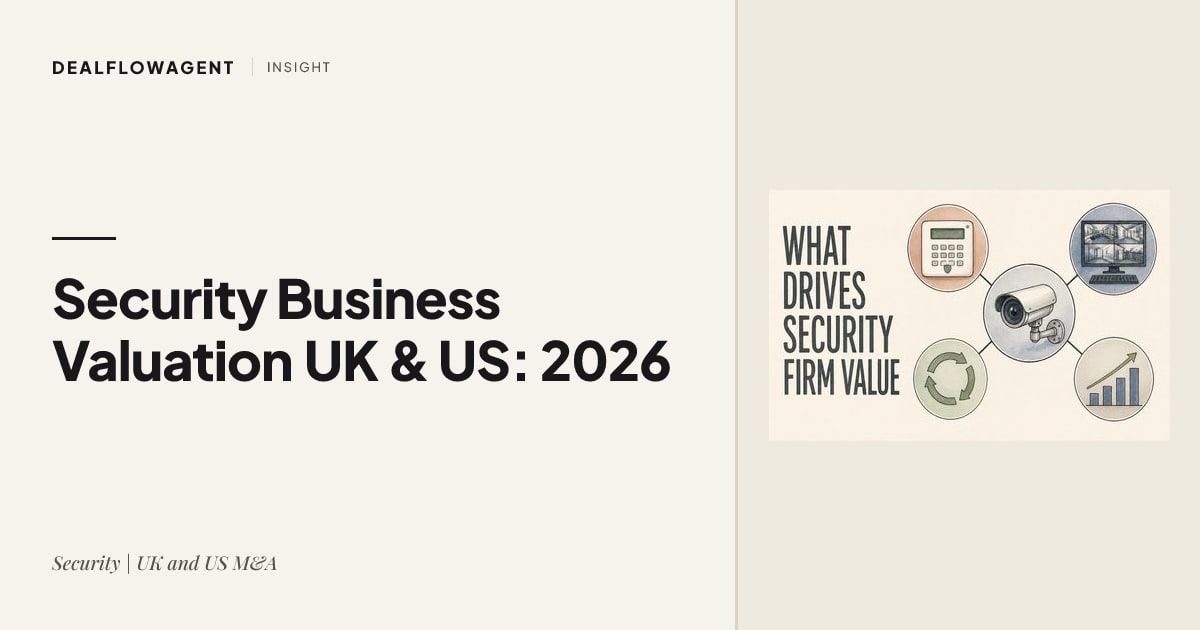 Security Business Valuation UK & US: 2026