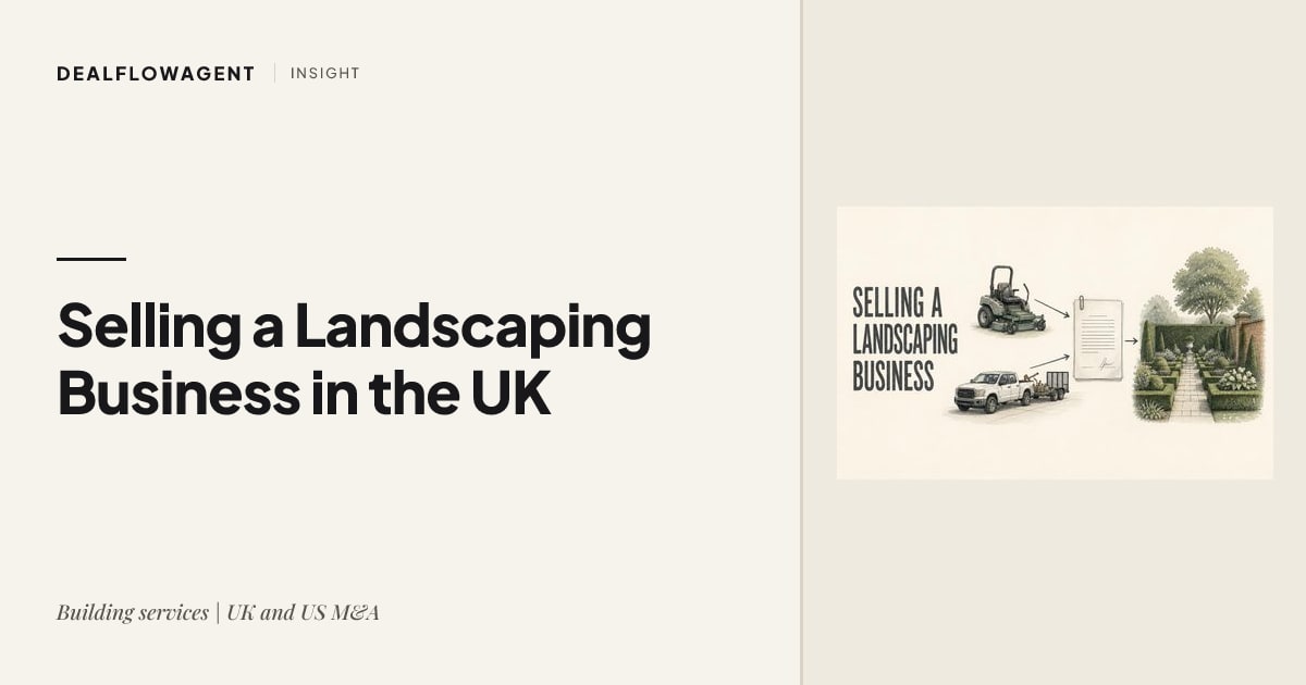 Selling a Landscaping Business in the UK