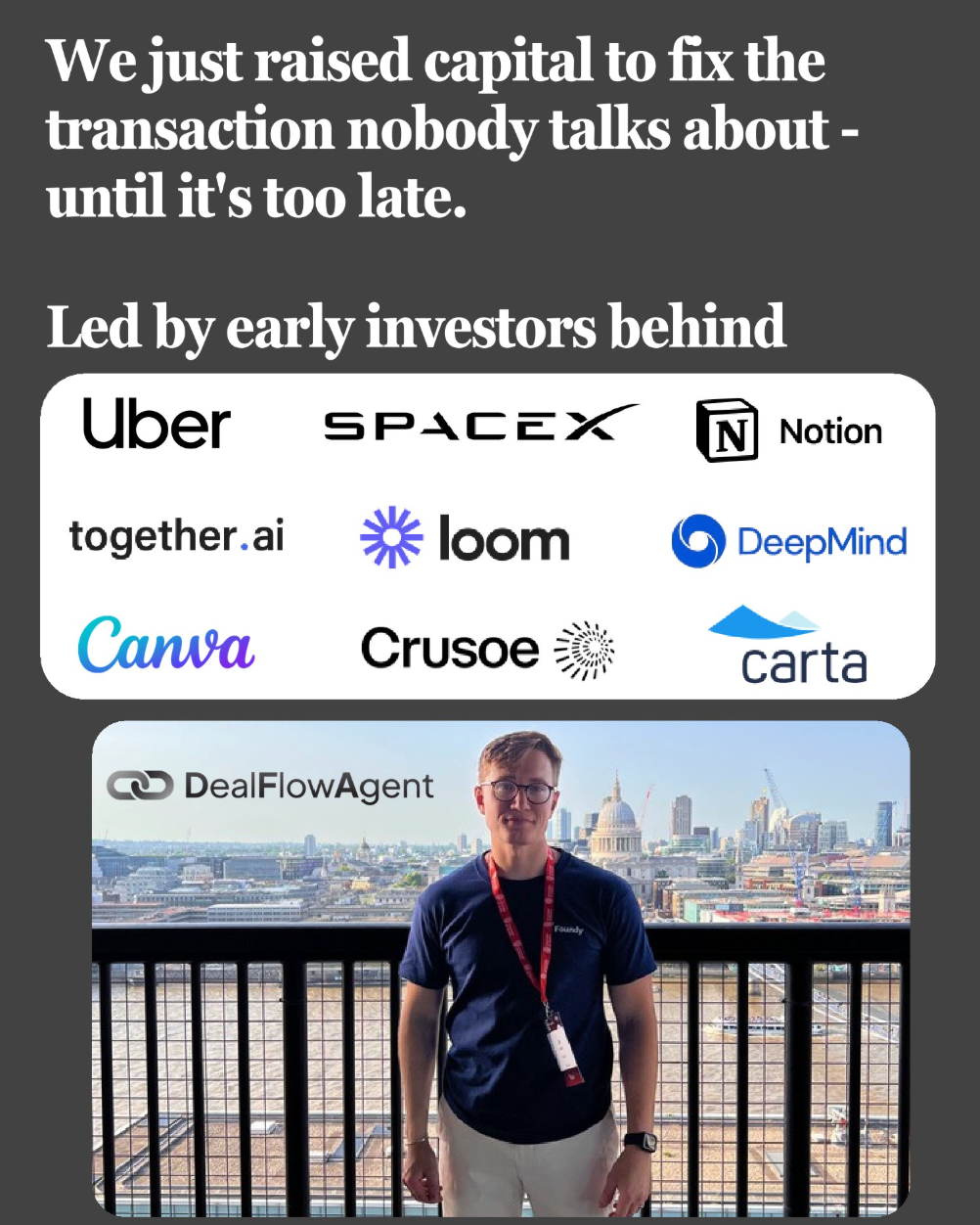 Press coverage of DealFlowAgent funding round from TNW and EU-Startups
