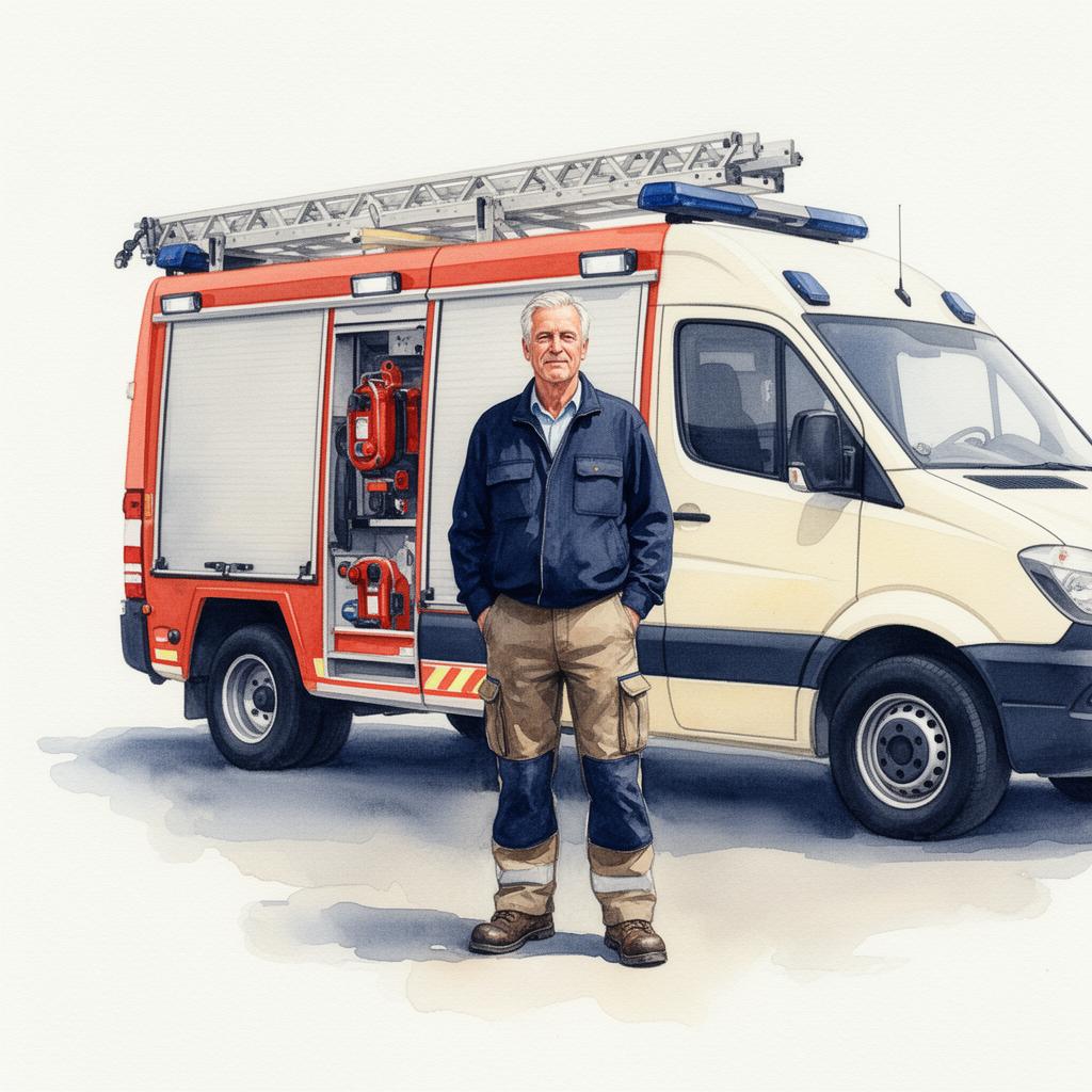 Fire safety business owner reviewing exit options with M&A advisor