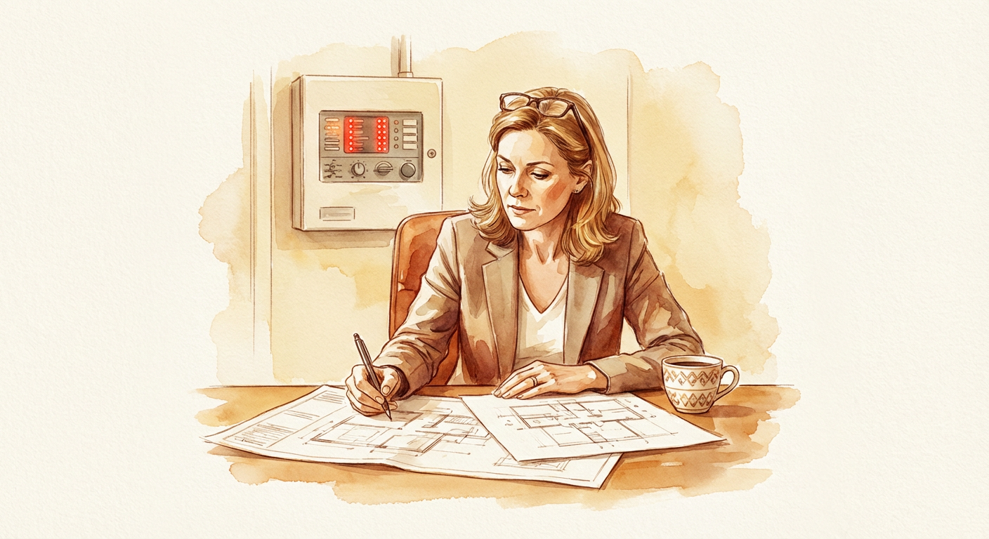 Option 11: Female Owner at Desk