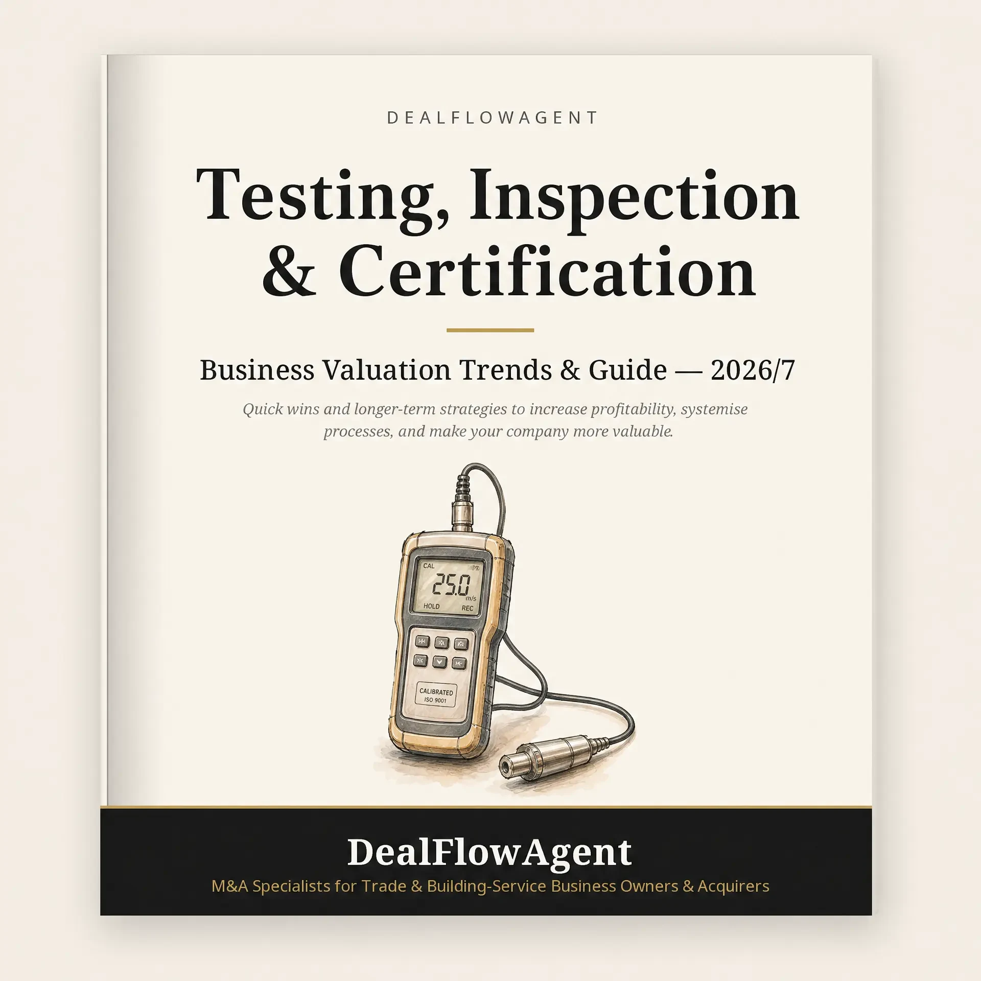 The 2026 Compliance, Testing & Inspection Business Valuation & EBITDA Multiples Guide