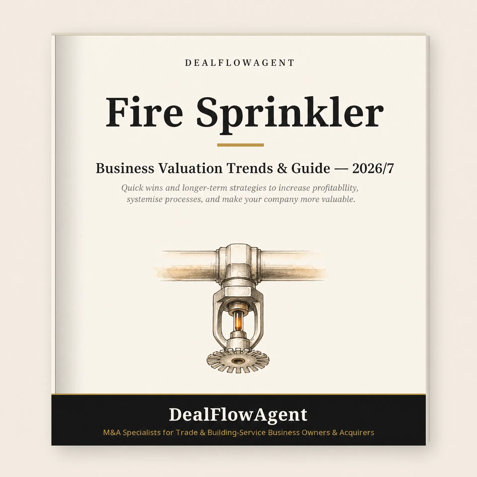 What Fire Sprinkler and Suppression Businesses Sell For in 2026